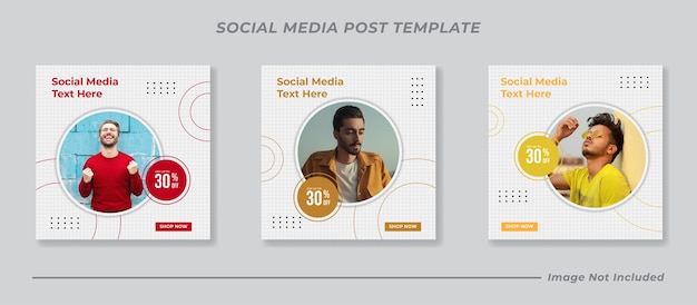 Social media instagram post template sammlung