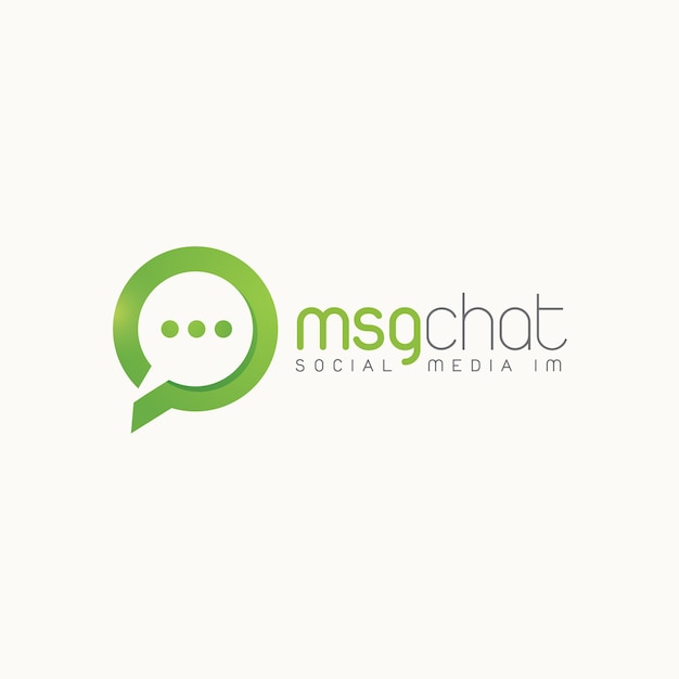 Social-media-logo für nachrichten und chats