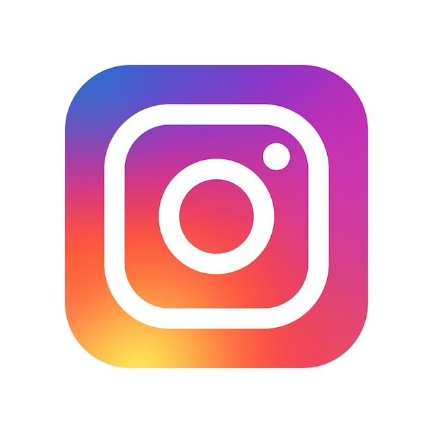 Vektor social-media-logo mit lila farbverlauf.