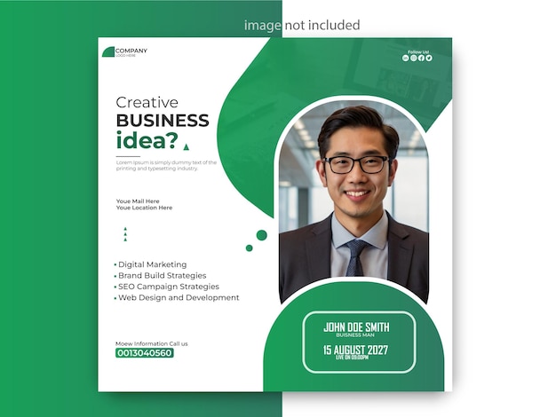 Social-Media-Post-Design-Geschäft Unternehmensdesign