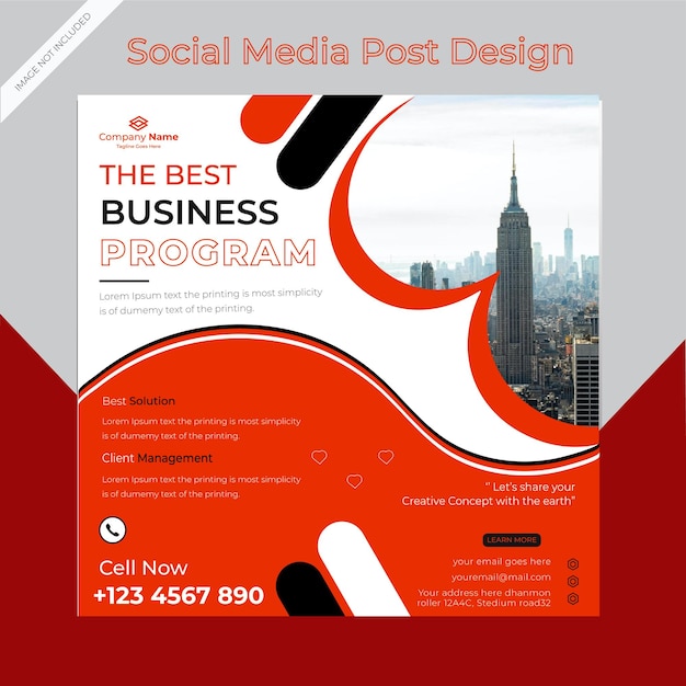 Vektor social media post design