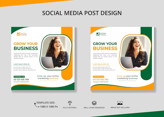 Social media post design