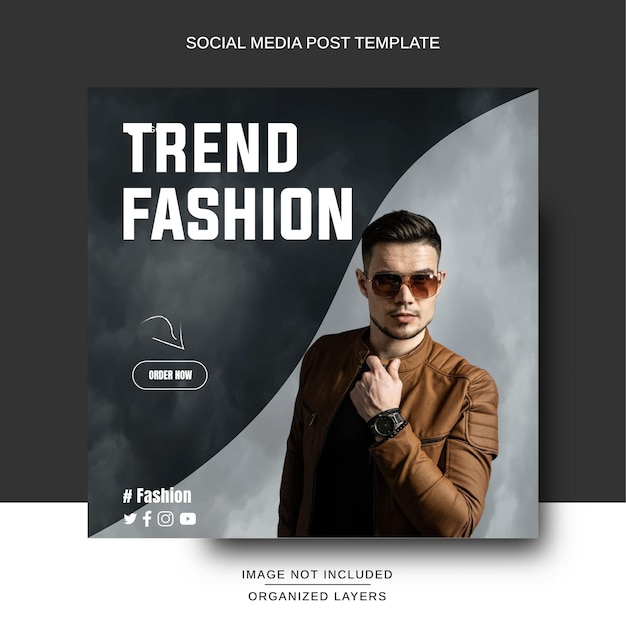 Vektor social media post instagram für fashion store
