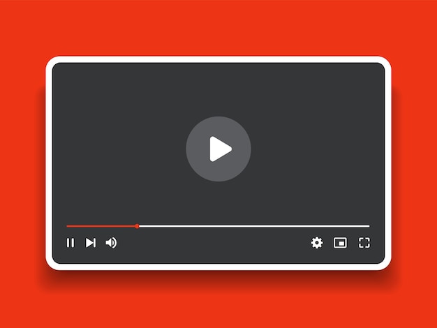Social-Media-Video-Player-Bildschirmvorlage mobiler Video-Player Mockup-App ui ux Cha