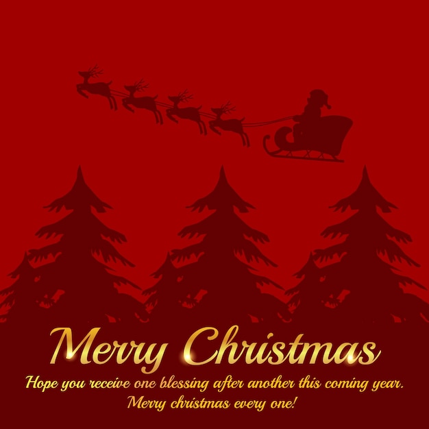 Social-Media-Vorlage für Weihnachtswünsche