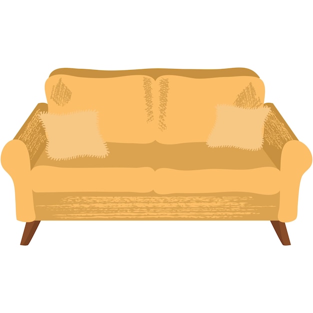 Vektor sofa-vektor-couch-wohnmöbel-symbol-illustration