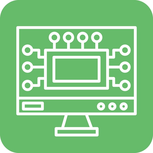 Software-Entwicklungsvektor-Symbol kann für Codierung und Entwicklung Iconset verwendet werden