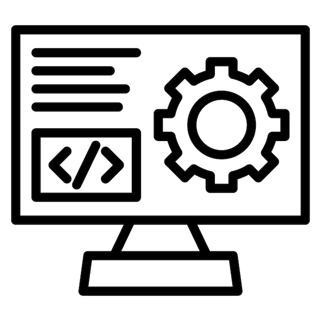 Software-Ikonen-Vektorbild Kann für Technologie-E-Commerce verwendet werden
