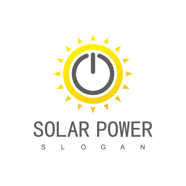 Solarenergie-logo-vorlage