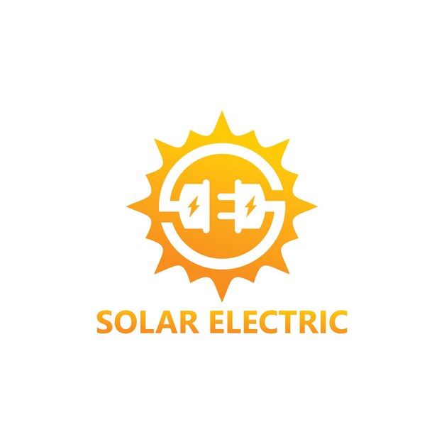 Solarstrom-logo-vorlagen-design
