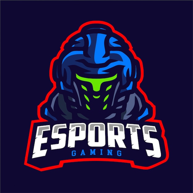 Vektor soldat e-sport-logo