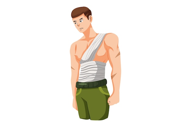 Vektor soldat-mann-charakter-design-illustration