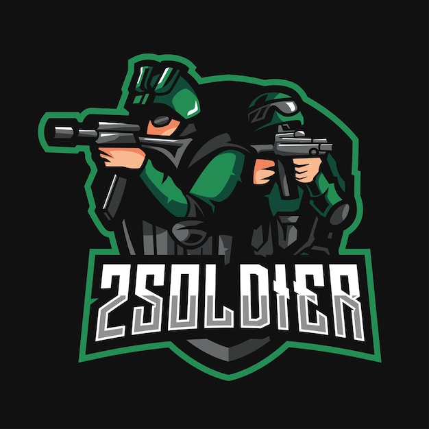 Vektor soldier-logo-design