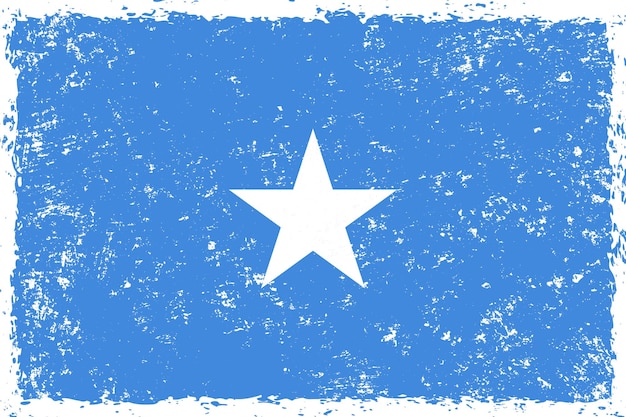 Somalia-Flagge im Grunge-Distressed-Stil