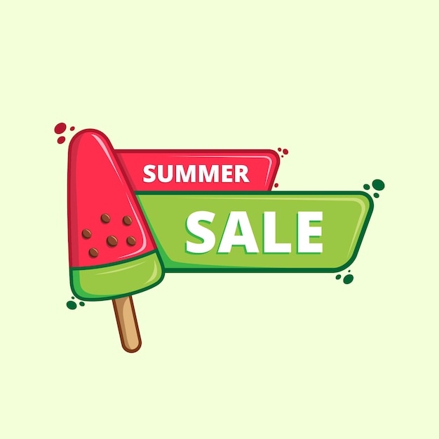 Vektor sommer design banner ornament illustration