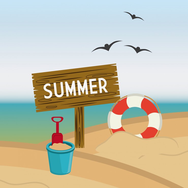 Vektor sommer-design.