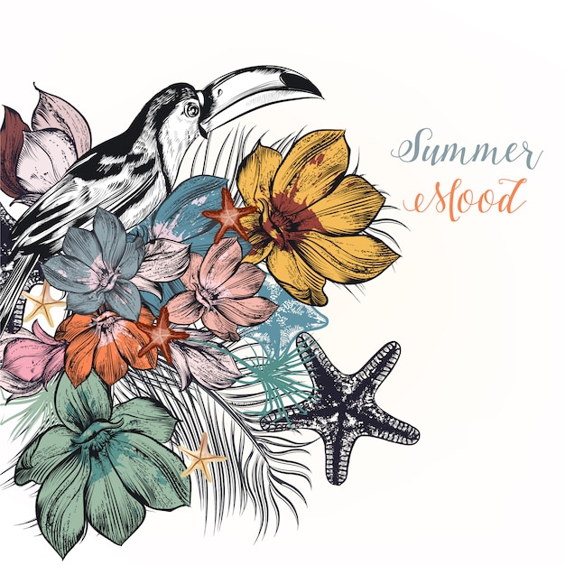 Sommer floral background