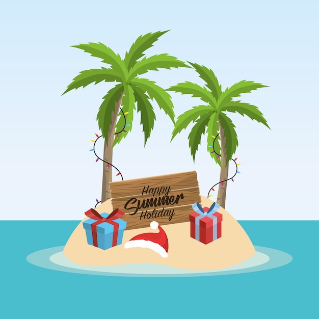 Sommer Frohe Weihnachten Urlaub Urlaub