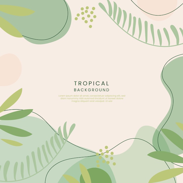 Sommer Hintergrund mit tropischen Blättern