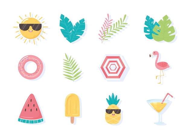 Sommer icon set