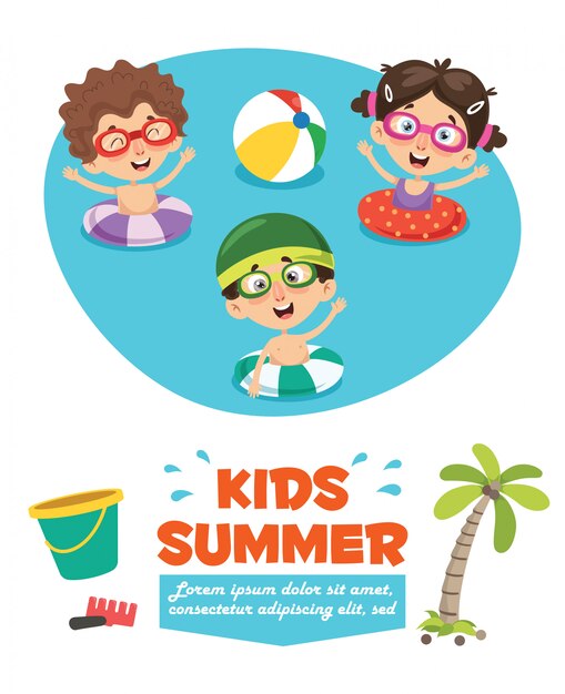 Sommer kinder banner