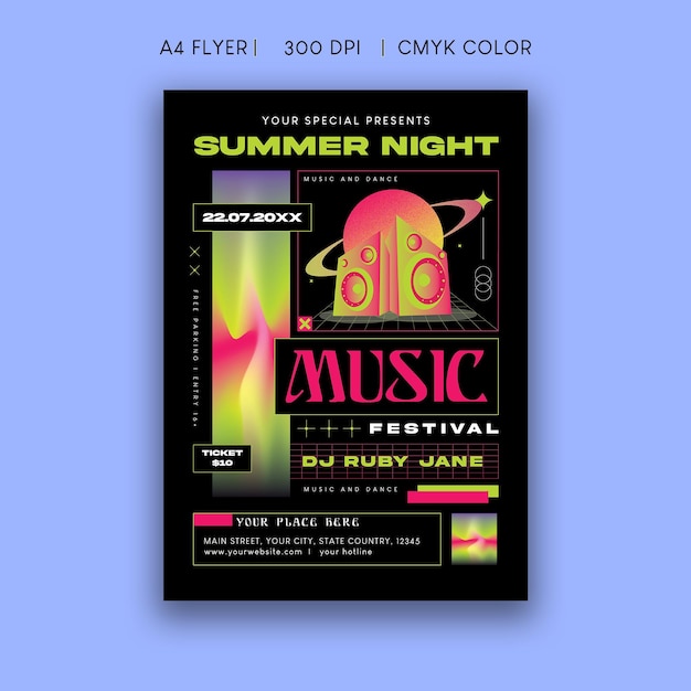 Sommer-Musiknacht-Flyer