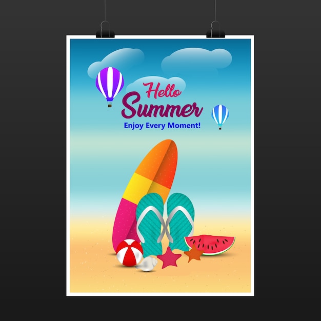 Vektor sommer-party-flyer.