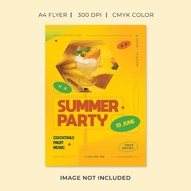 Sommer-party-flyer