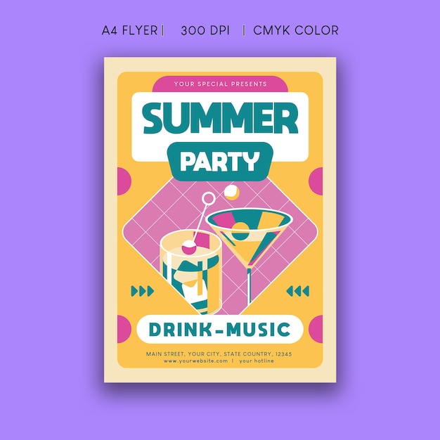 Sommer-party-flyer