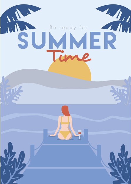 Sommer poster illustration poster