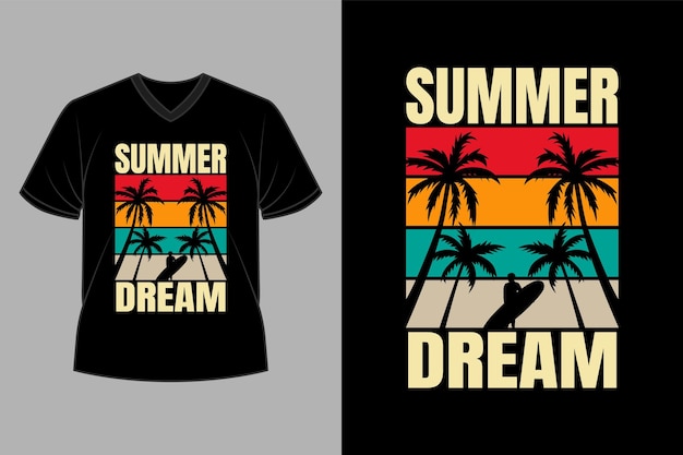 Sommer-Retro-Vintage-T-Shirt-Design