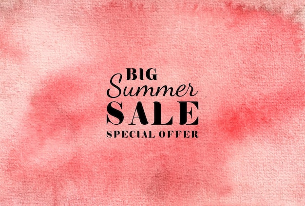 Sommer sale aquarell handgemalte textur