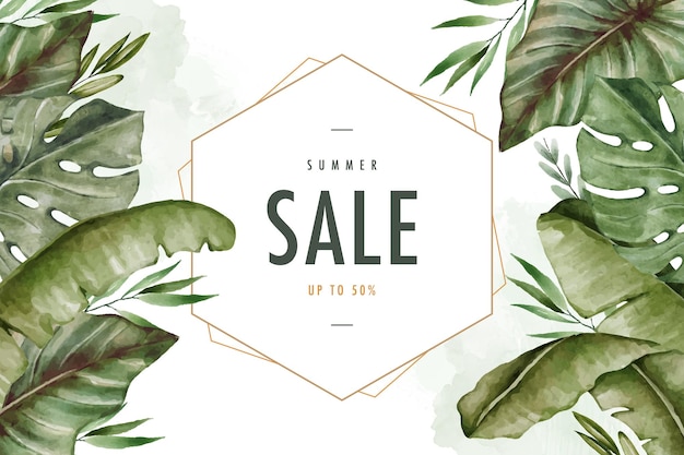 Sommer sale tropisches design