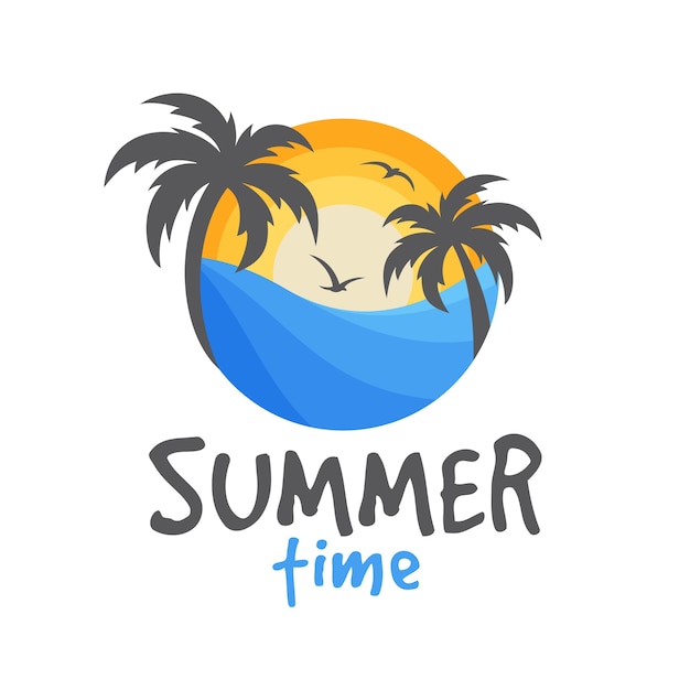 Sommer strand logo