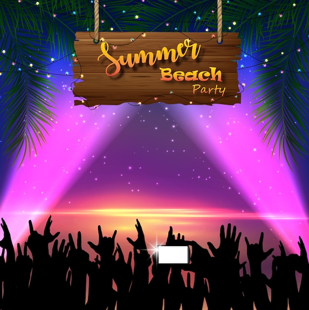 Sommer-Strand-Party-Flyer-Design