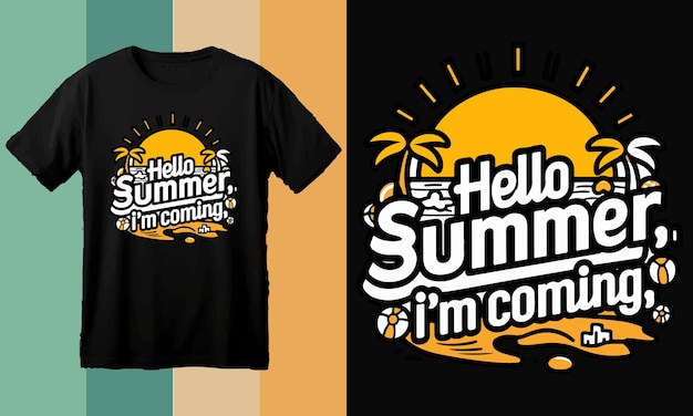 Sommer-strand-t-shirt-design