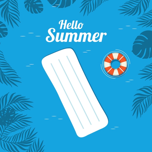 Sommer strandurlaub illustration