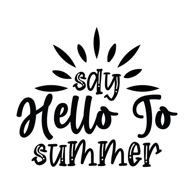 Vektor sommer-svg-design