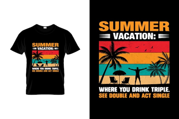 Sommer-t-shirt-design oder sommer-poster-design sommer-zitate sommer-typografie