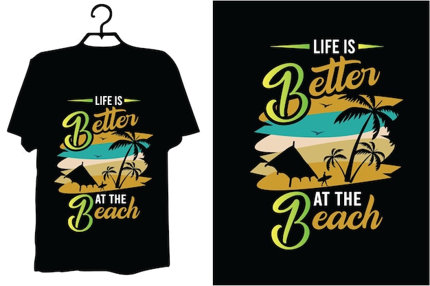 Sommer-t-shirt-design-vektor