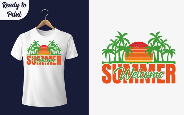 Vektor sommer-t-shirt-design