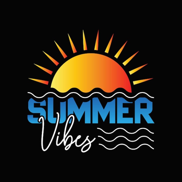 Vektor sommer-t-shirt-design