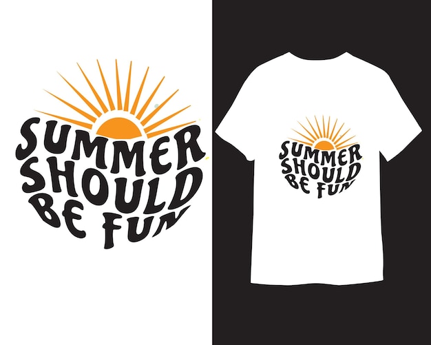 Vektor sommer t-shirt design