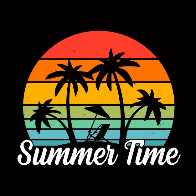 Sommer-typografie-vektor-t-shirt-design