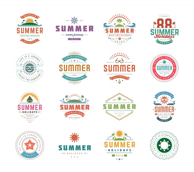 Sommerferien logos oder abzeichen festgelegt