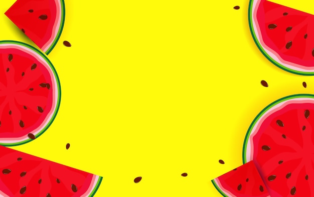 Sommerhintergrund von der Wassermelone