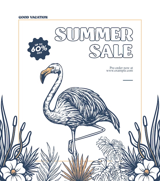 Sommerverkauf Banner Vorlage Design