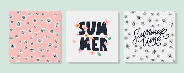 Sommerverkaufsbanner mit blumen