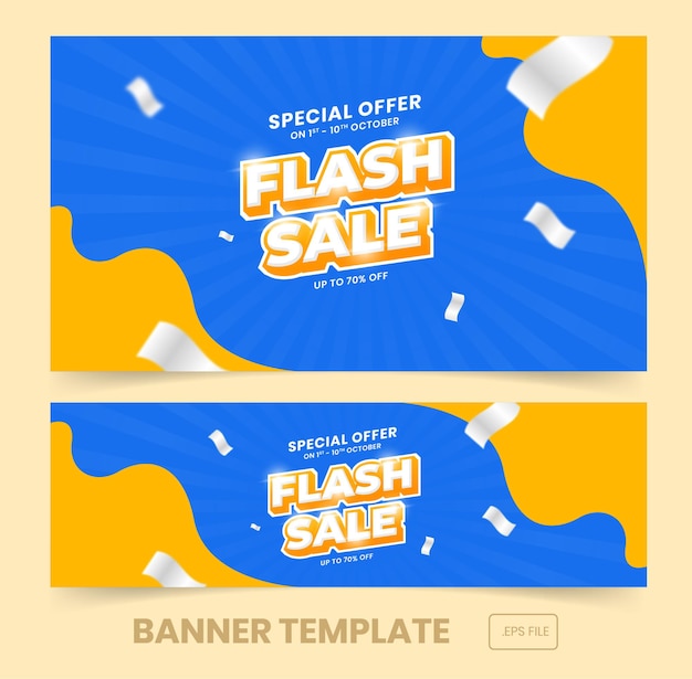 Sonderangebot flash sale banner hintergrund