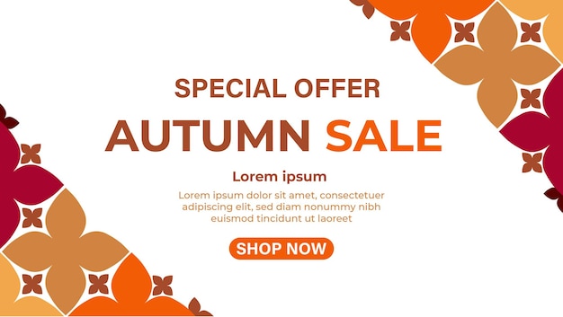 Sonderangebot herbst sale banner